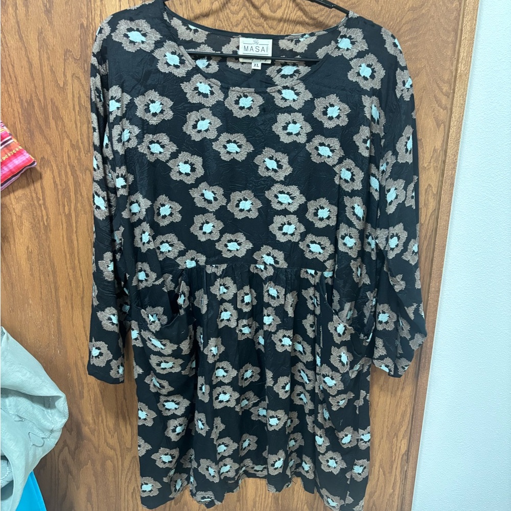 Masai Floral Patterned Viscose Tunic